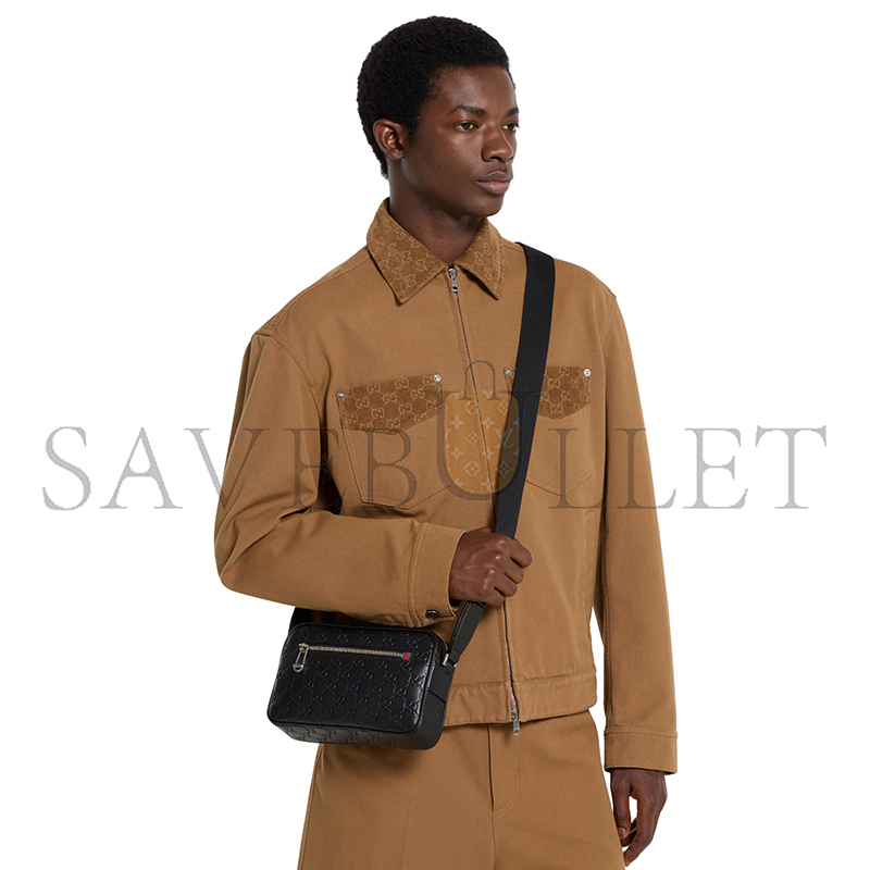 GUCCI GG EMBLEM SMALL CROSSBODY BAG 850242 (23*14.5*6cm) GUCCI GG EMBLEM SMALL CROSSBODY BAG 850242 (23*14.5*6cm)